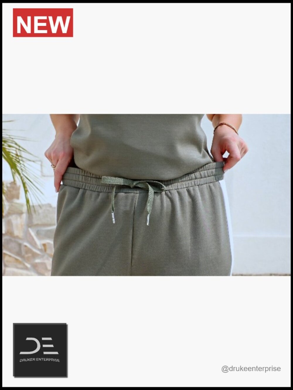 2 Piece Lounge Set for Women - Short Sleeve Top & Wide Leg Pants with Pockets - Picture 7 of 7